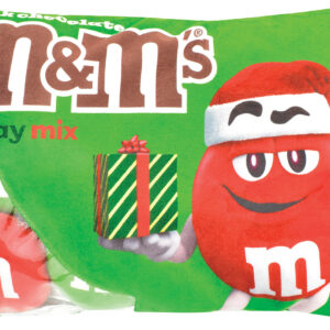 Milk Chocolate M&M's Holiday Mix Packaging Plush