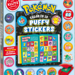 Klutz Pokemon Color-In 3D Puffy Stickers