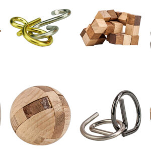 True Genius Wood and Metal Brainteaser Puzzles