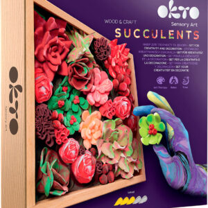 OKTO Sensory Art Wood & Craft Succulents Passion