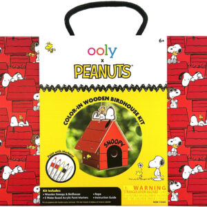 OOLY x PEANUTS: Color-In' Wooden Bird House Kit