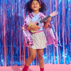 Great Pretenders The 5th Avenue Purple Pailette Cape, size 4/6