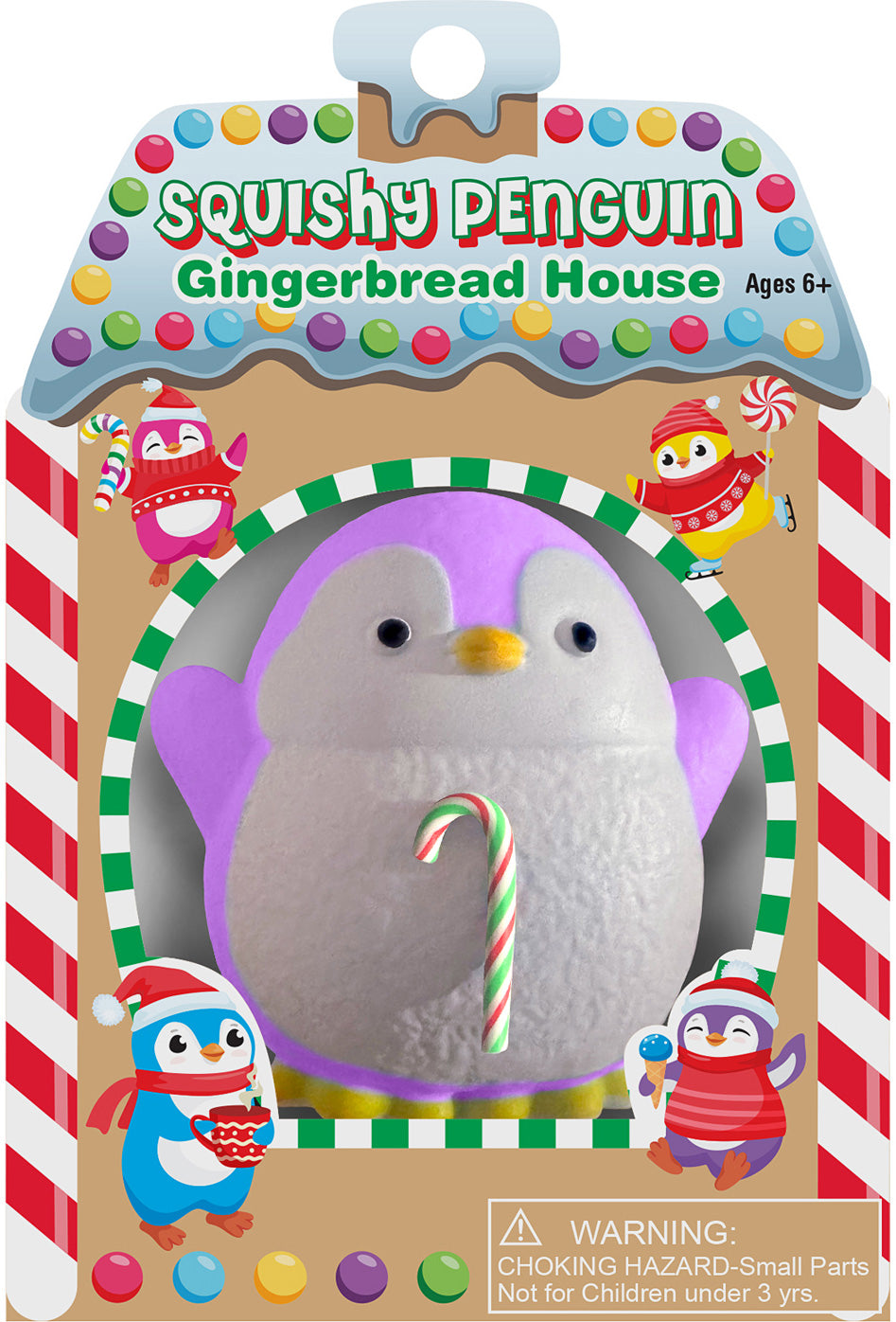 Squishy Penguin Gingerbread House