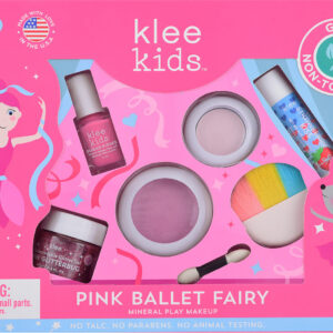 Klee Kids Pink Ballet Fairy Mineral Play Makeup Kit