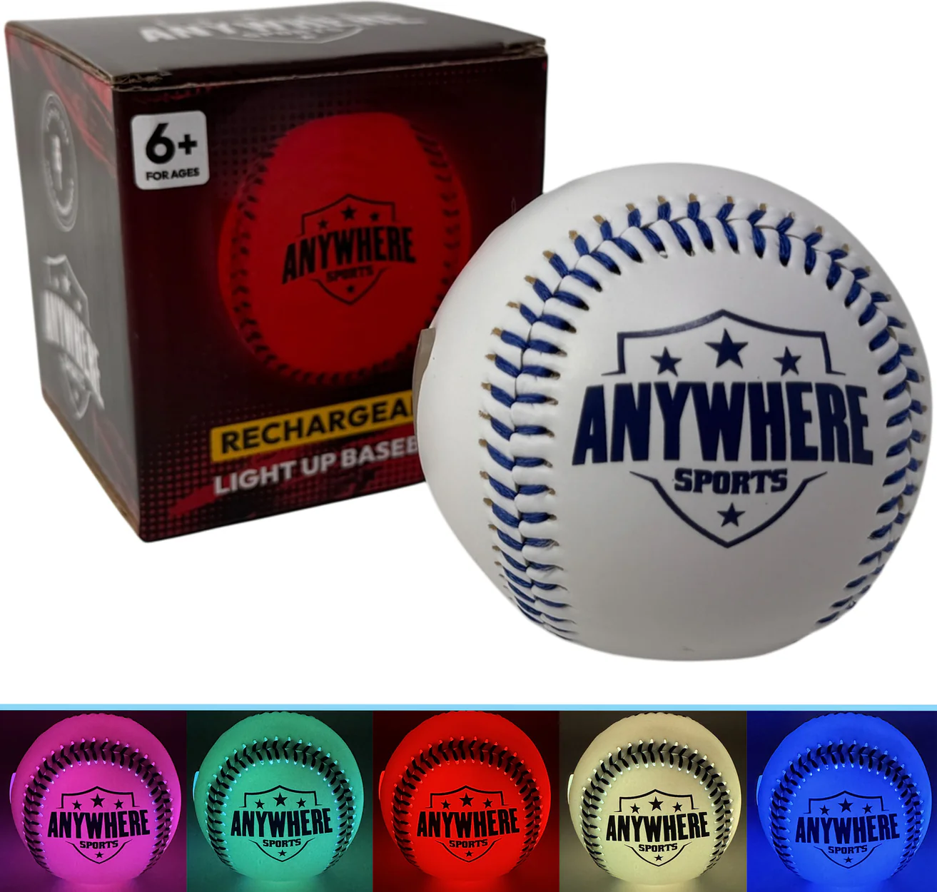 Thin Air Brands Anywhere Sports LED Pro Glow Baseball