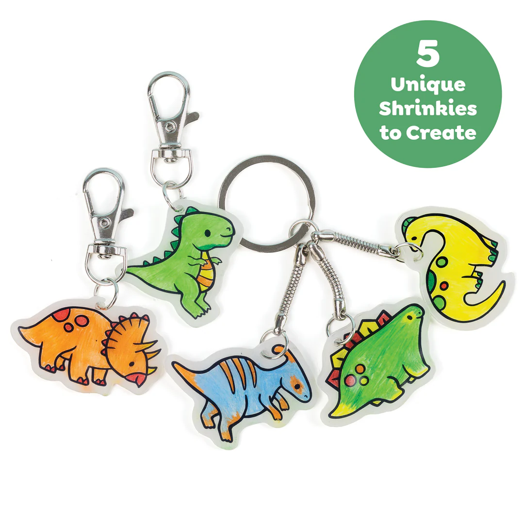 Shrinkorama - Bag Tags - Dino Shrinky Dink Art Kit Tiger Tribe