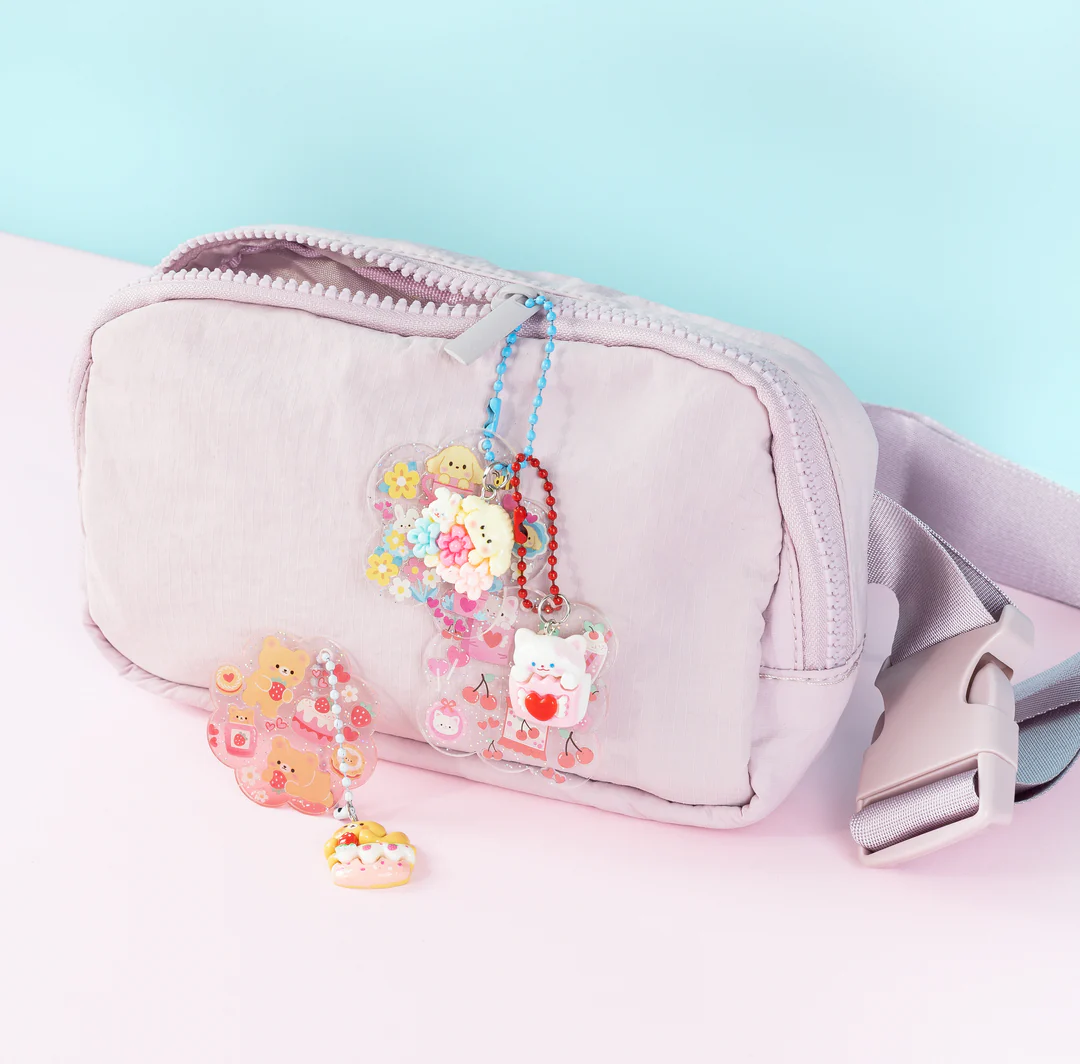 Sticker Craft Kit - Kawaii Bag Charms Tiger Tribe Arts and Crafts Kit
