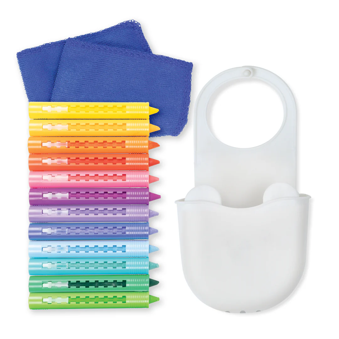 Bath Crayon Station - Rainbow Splash Bathtub Art Kit Tiger Tribe 3+
