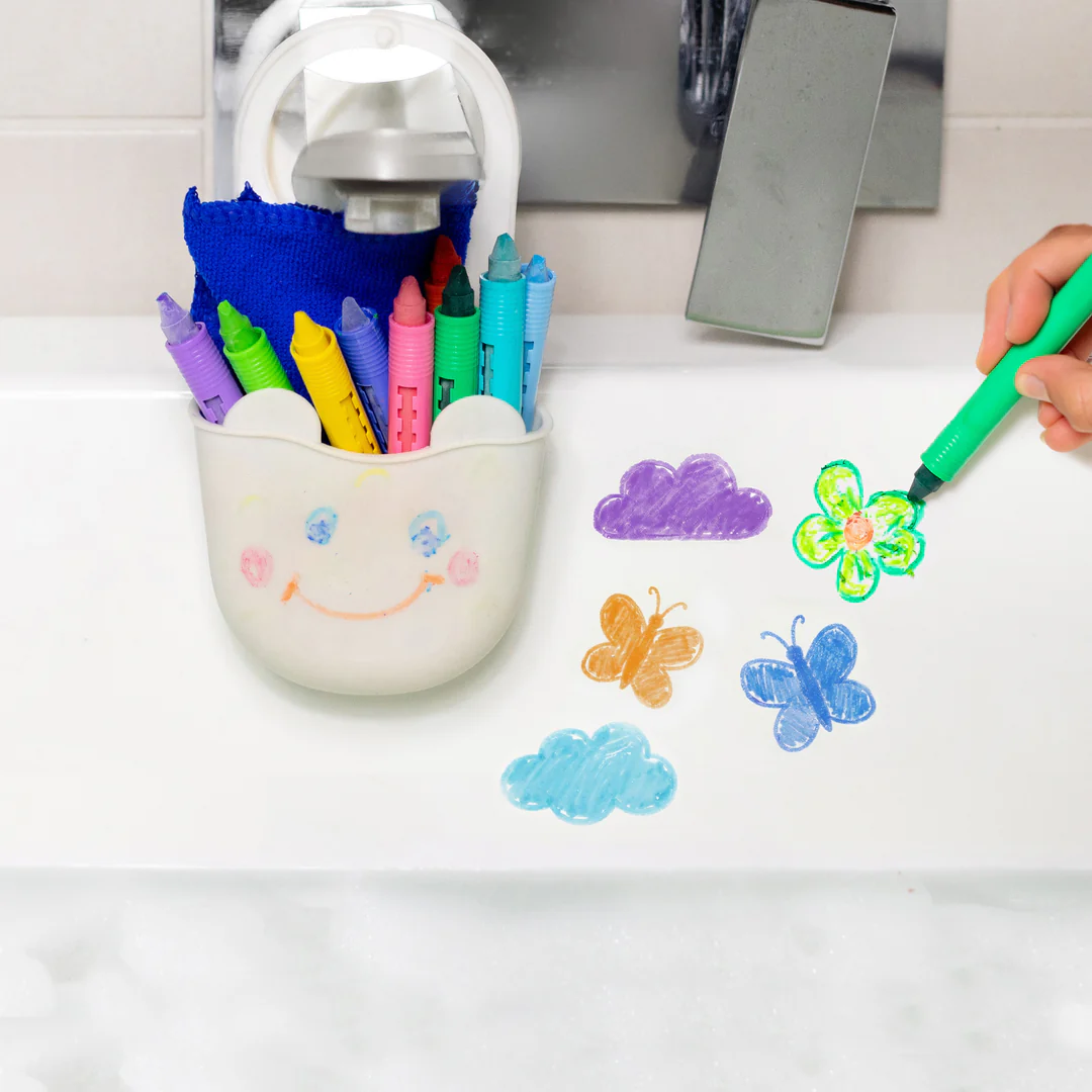 Bath Crayon Station - Rainbow Splash Bathtub Art Kit Tiger Tribe 3+