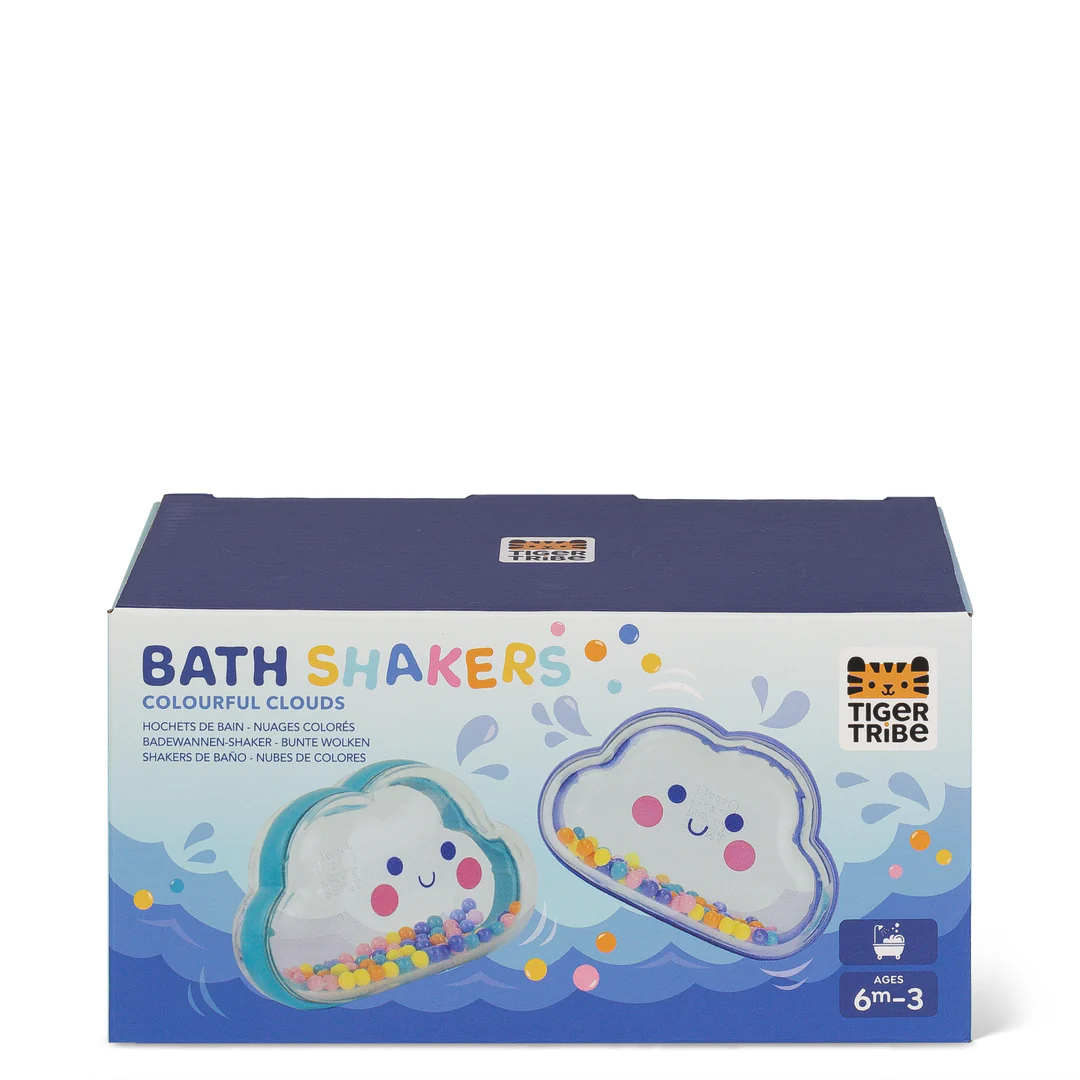 Bath Shakers - Colourful Clouds Bath Toy and Musical Instrument Tiger Tribe Baby and Toddler toy