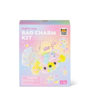 Bag Charm Kit - Fluffy Dog Tiger Tribe Keychain Craft