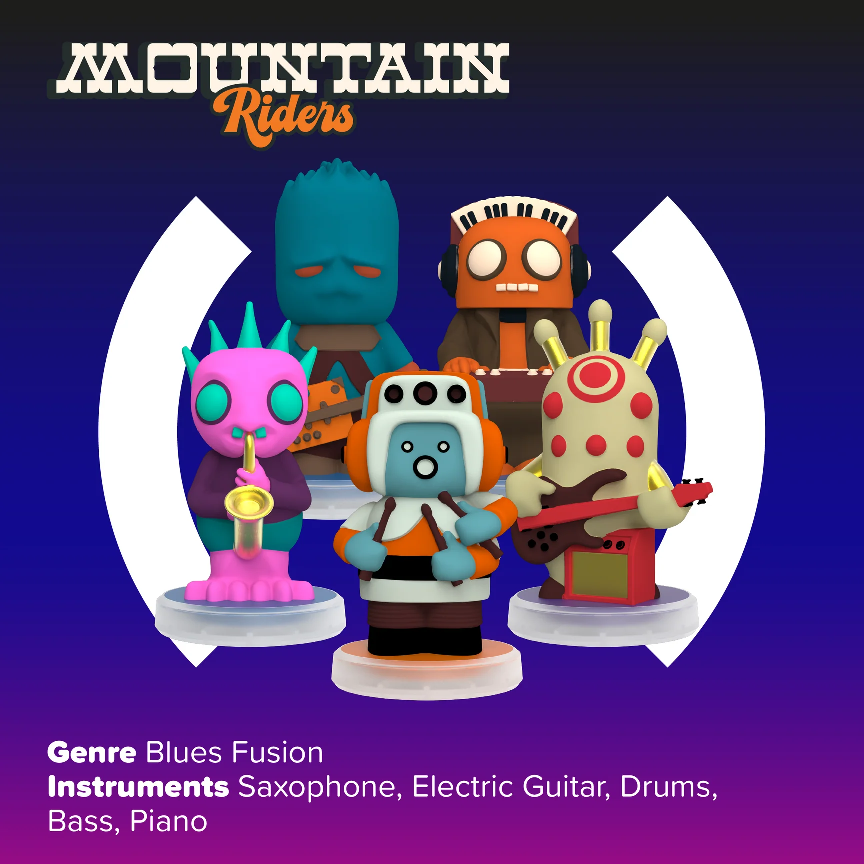 Loops Lab: Mountain Riders Band Collectible Music Figures for Loops Lab Stage