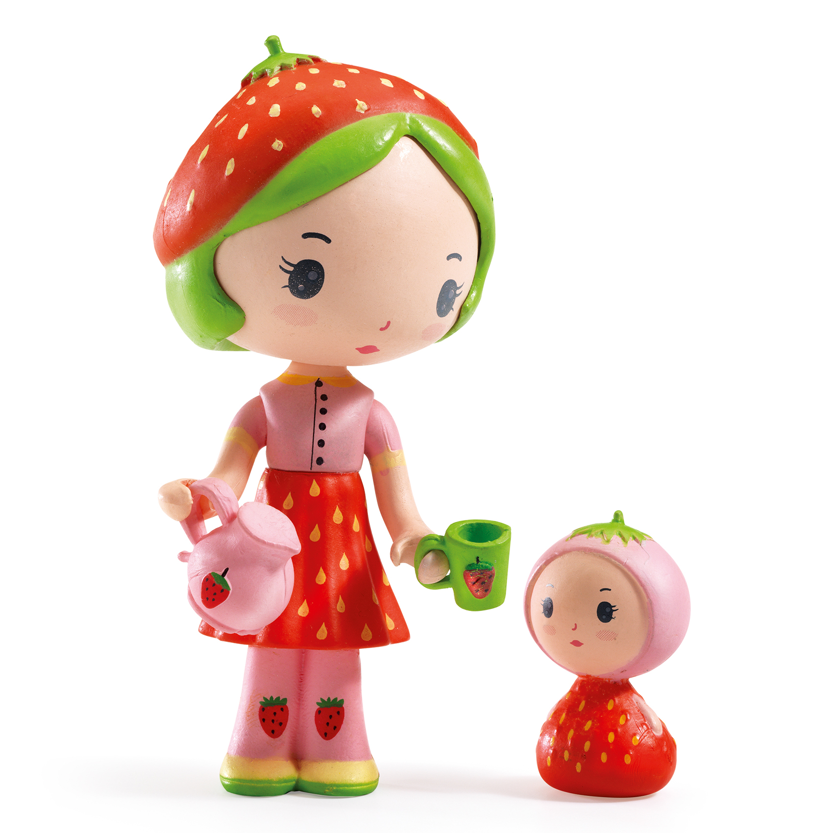 Tinyly Berry & Lila Collectible Doll and Companion Figurine Set with Accessories DJECO
