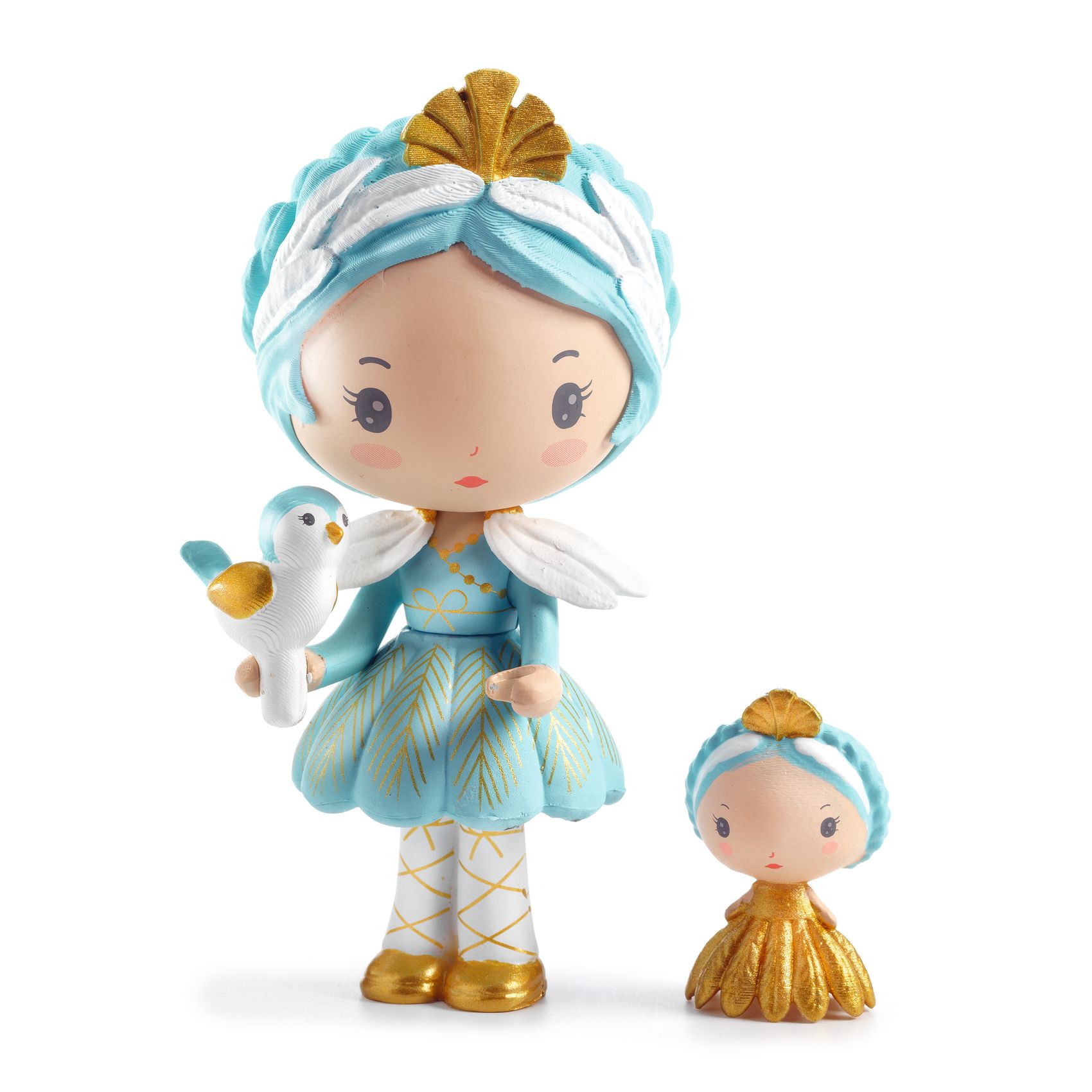 Tinyly Grace & Stella Collectible Doll and Companion Figurine Set DJECO