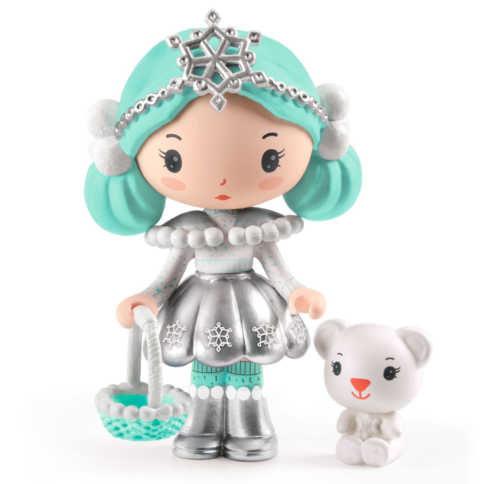 Tinyly Neige & Nours Collectable Doll and Companion Figurines DJECO