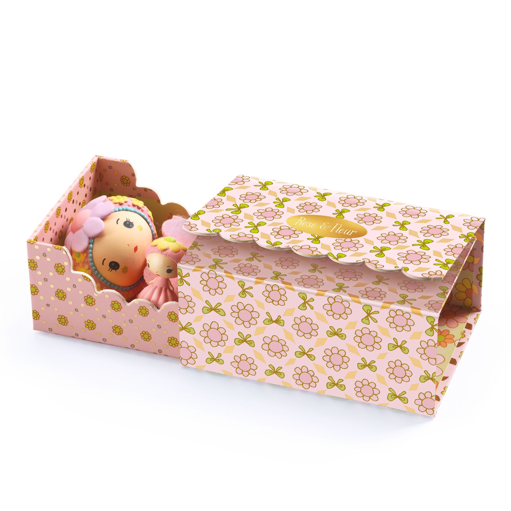 Tinyly Rose Tinyroom Collectible Doll and Companion Figurine and Room Set DJECO