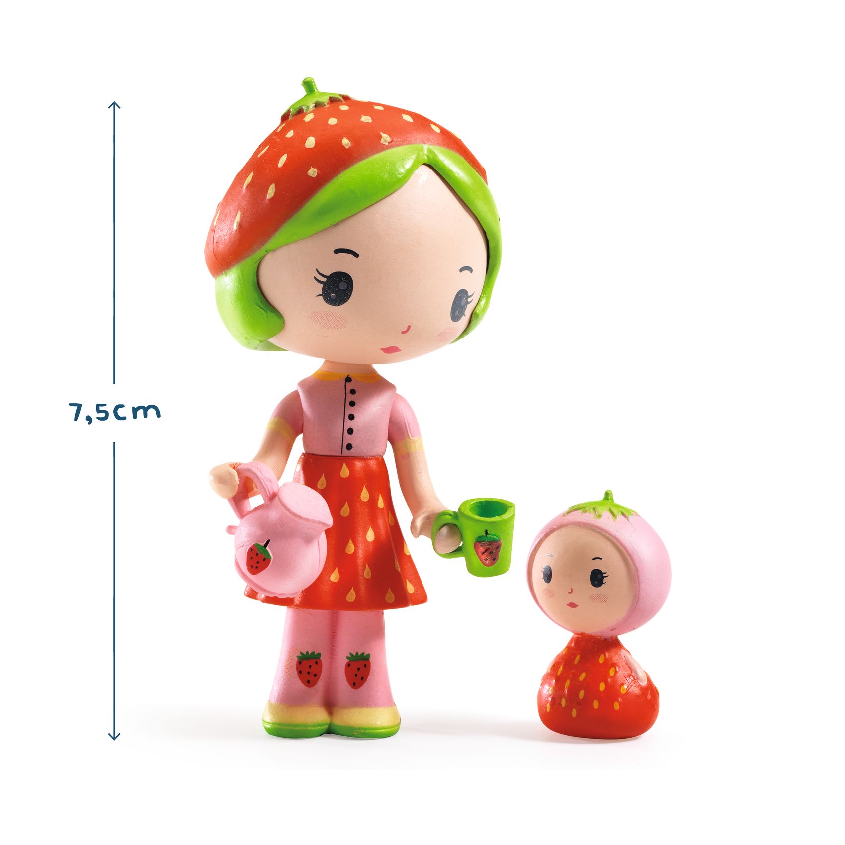 Tinyly Berry & Lila Collectible Doll and Companion Figurine Set with Accessories DJECO