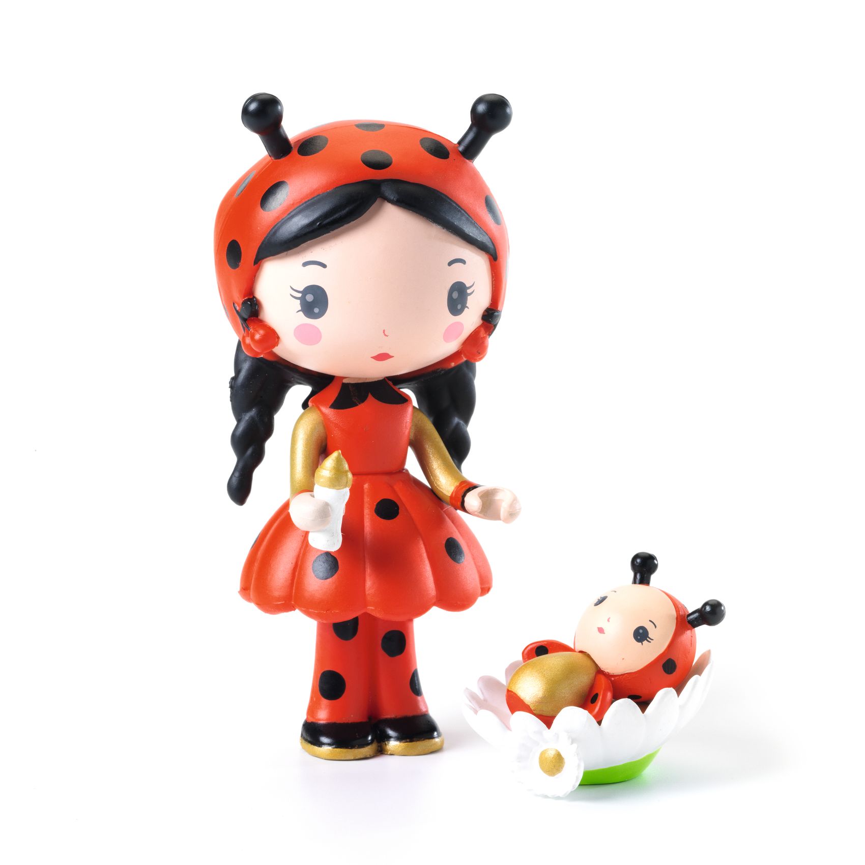 Tinyly Coco & Minico Collectible Doll and Companion Figurine Set with Accessories DJECO