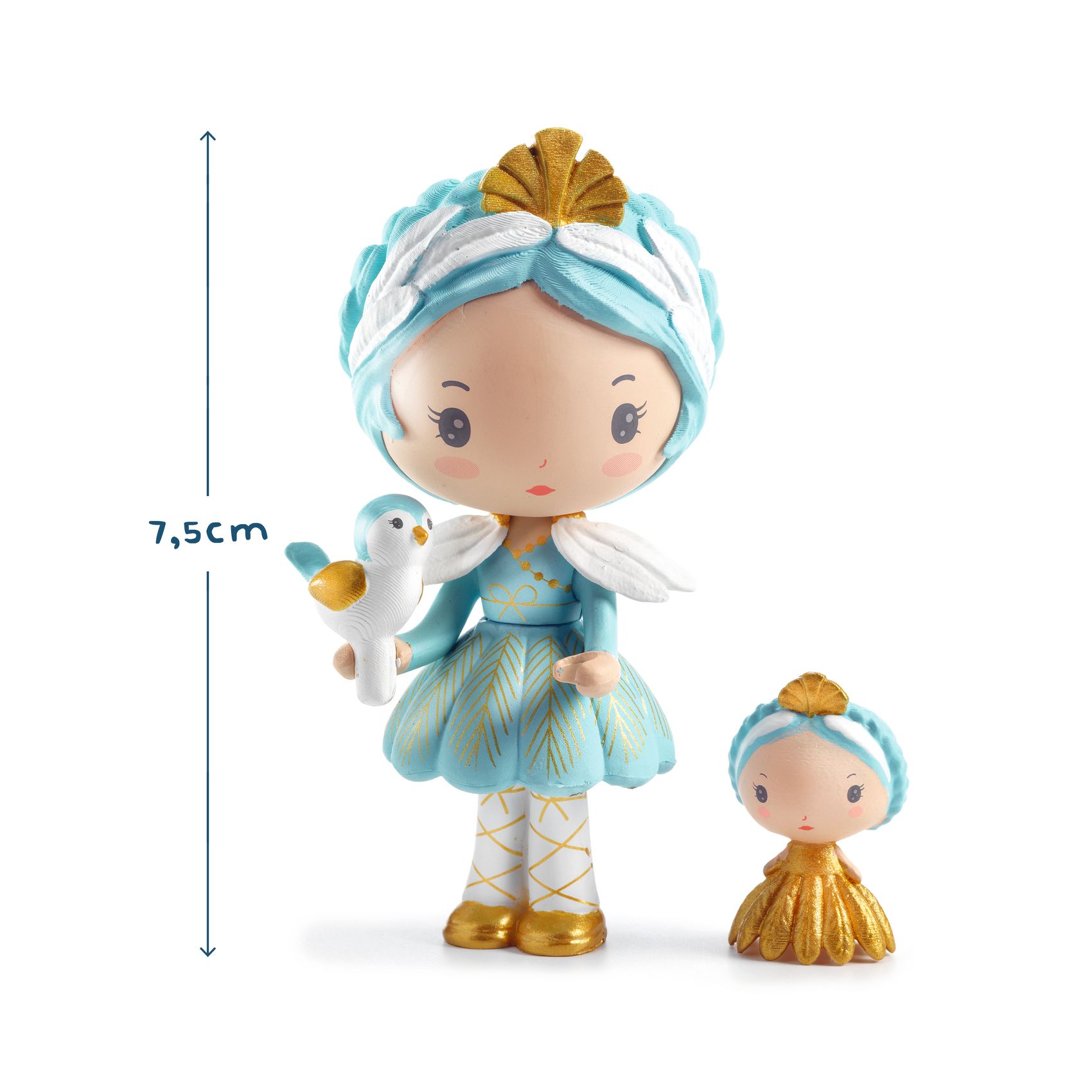 Tinyly Grace & Stella Collectible Doll and Companion Figurine Set DJECO