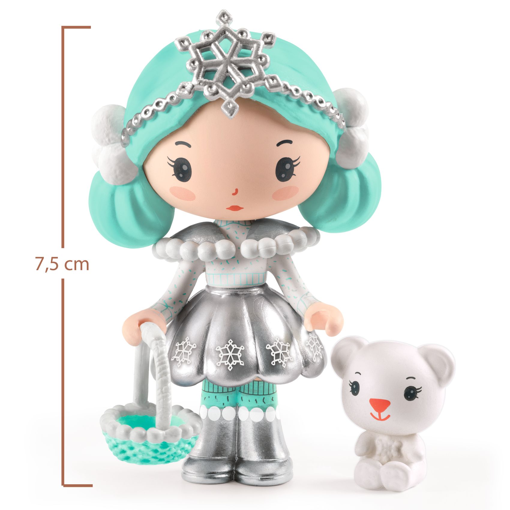 Tinyly Neige & Nours Collectable Doll and Companion Figurines DJECO