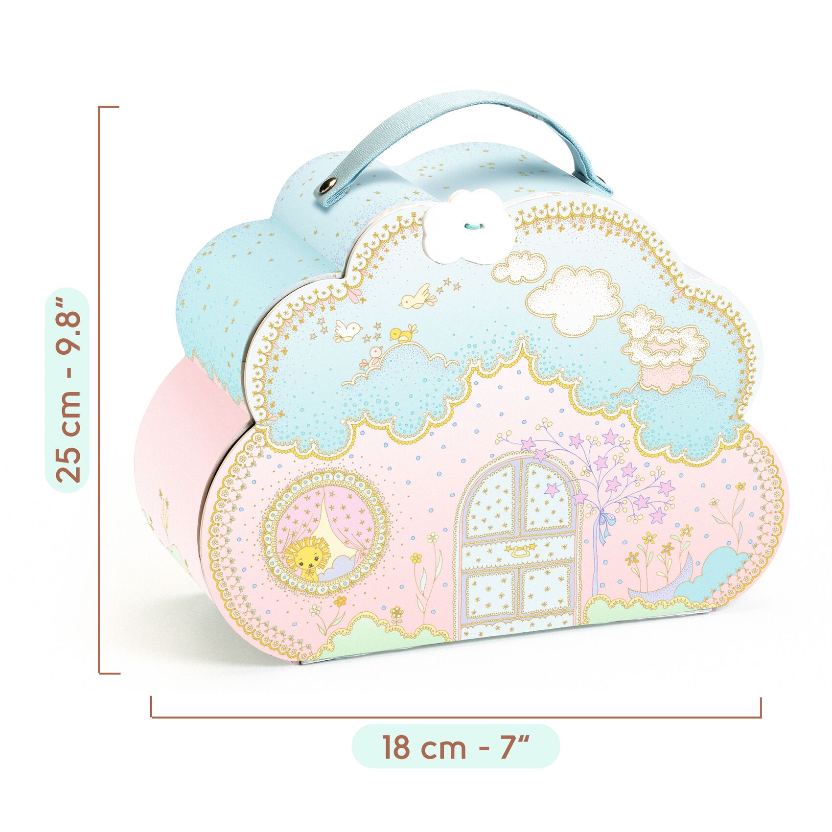 Tinyly Sunny & Mia House Travel Doll House Playset