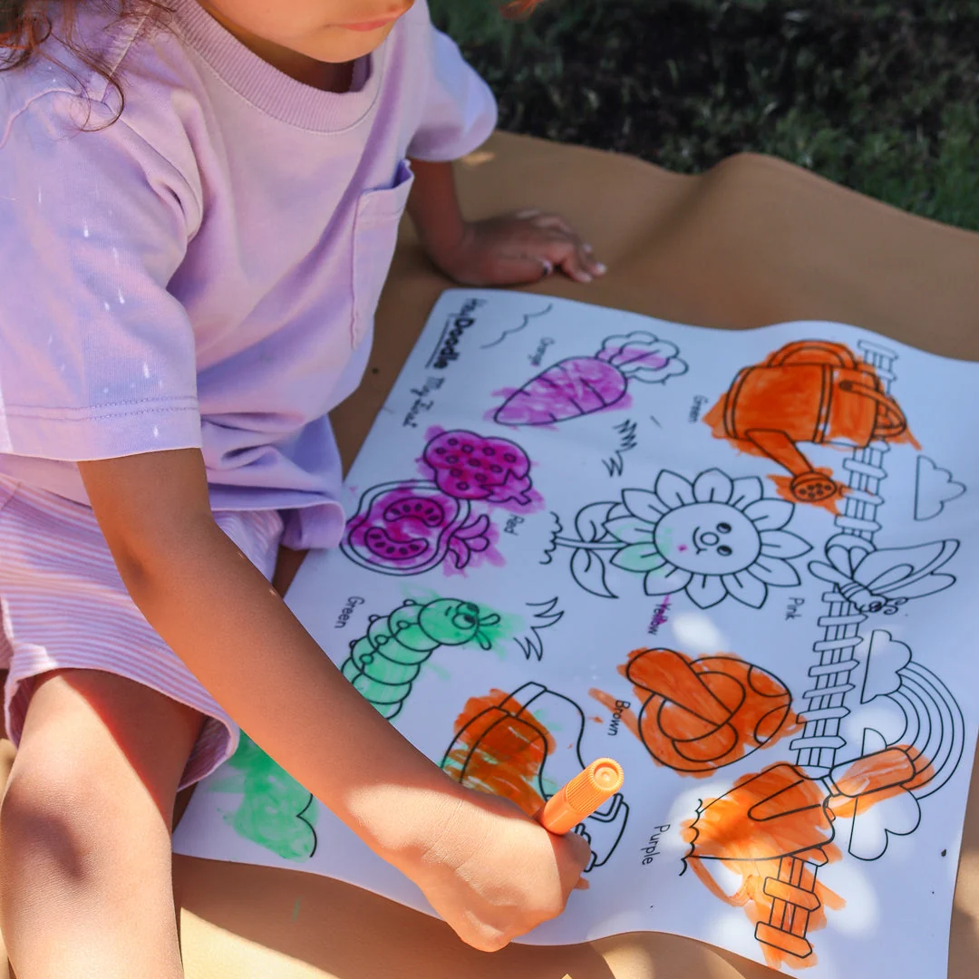 My First Colors Coloring & Doodle Mat Silicone Coloring Mat Art Kit Hey Doodle
