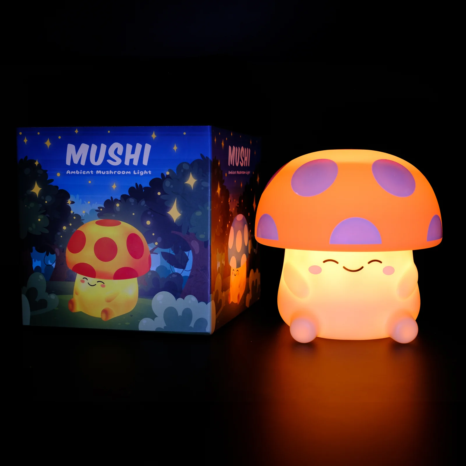 Mushi Mushroom - Blue Squishy Light USB Rechargeable