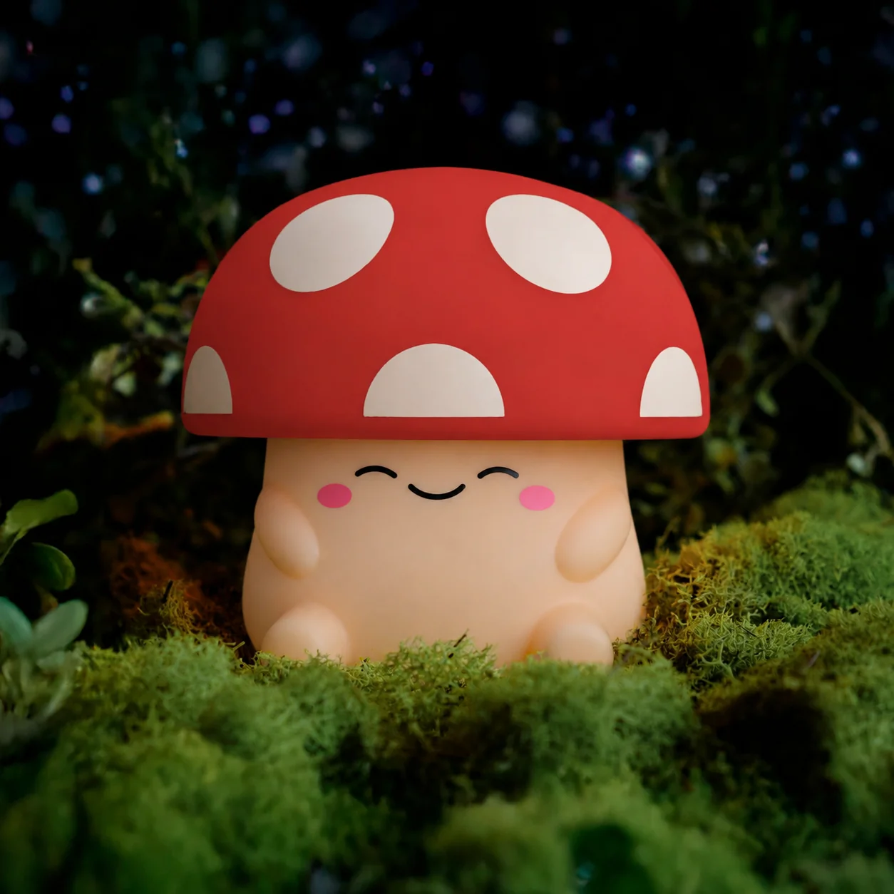 Mushi Mushroom - Red USB Rechargeable Squishy Light Novelty Item World of Mushi