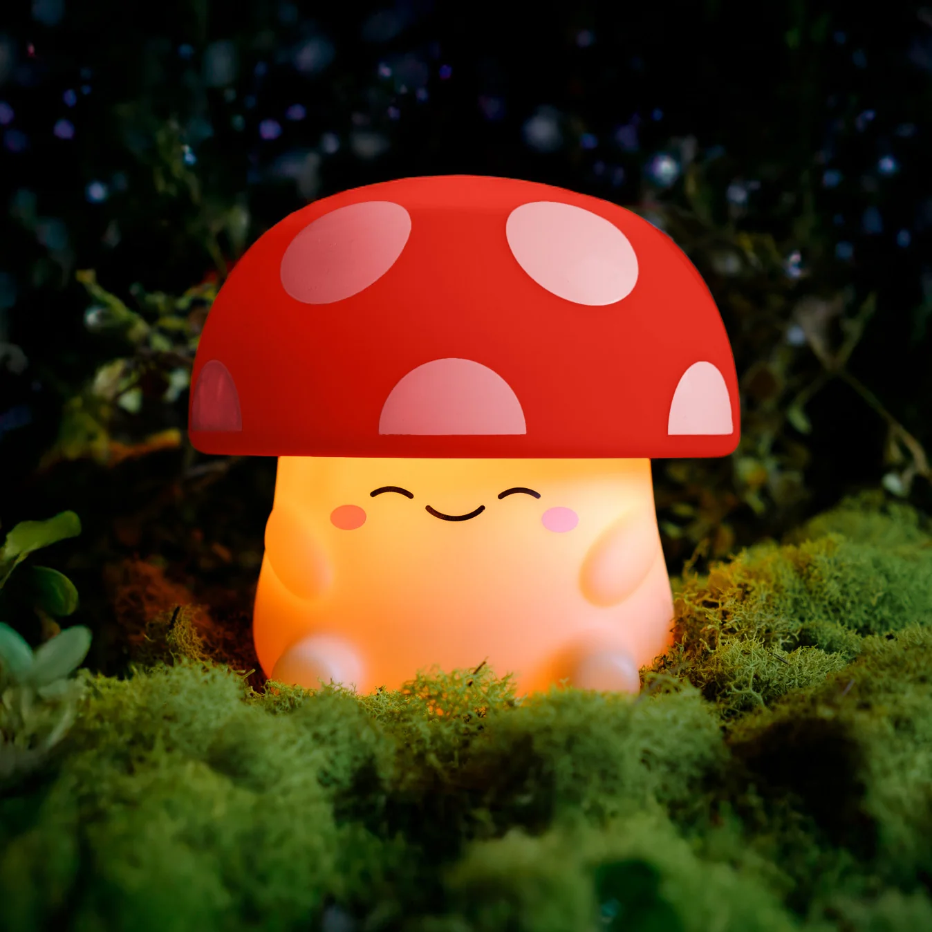 Mushi Mushroom - Red USB Rechargeable Squishy Light Novelty Item World of Mushi