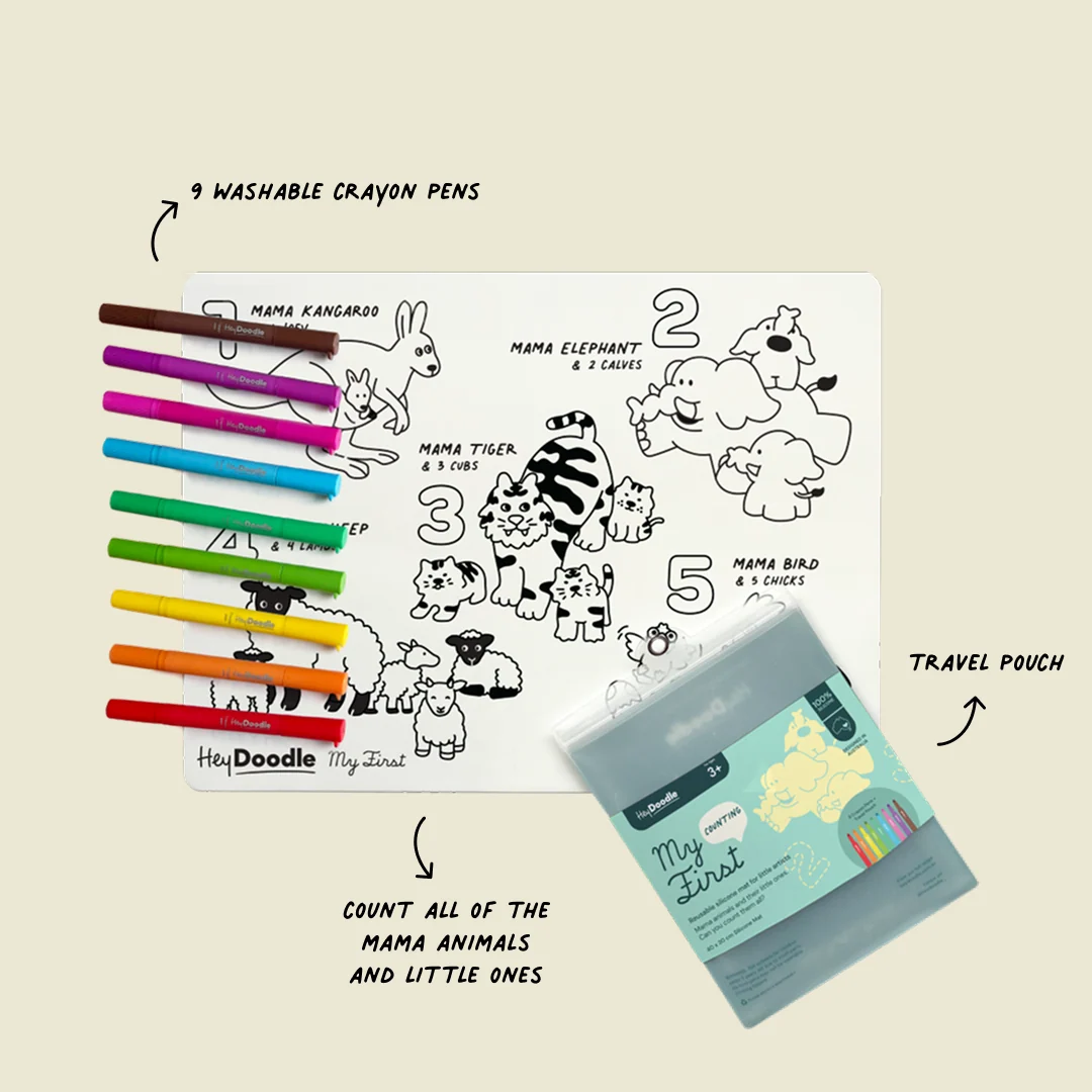 My First Counting Coloring & Doodle Mat - Image 2