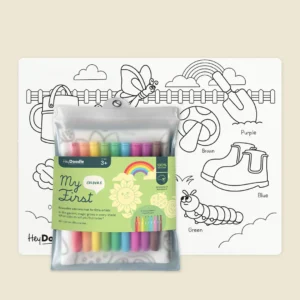 My First Colors Coloring & Doodle Mat Silicone Coloring Mat Art Kit Hey Doodle
