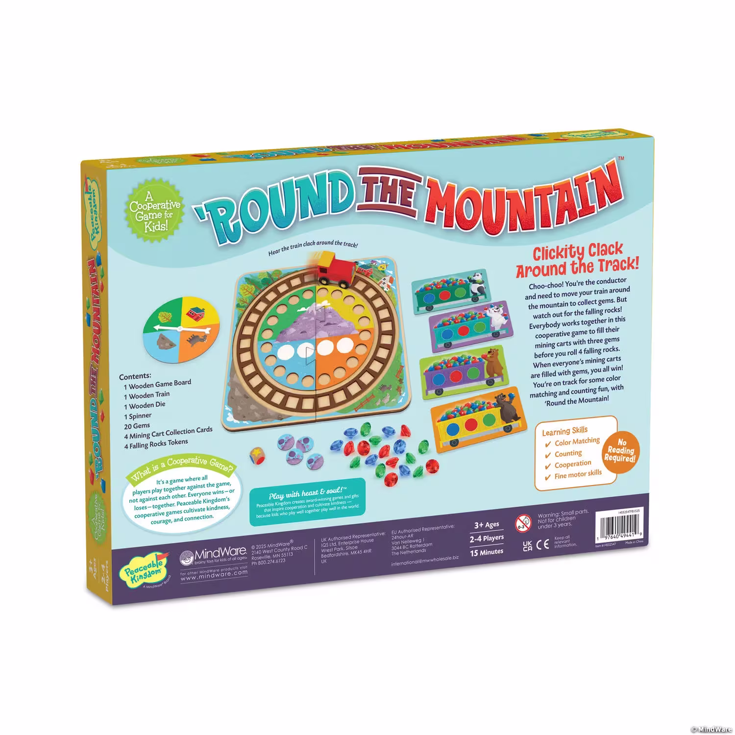 'Round the Mountain Board game peaceable kingdom mindware