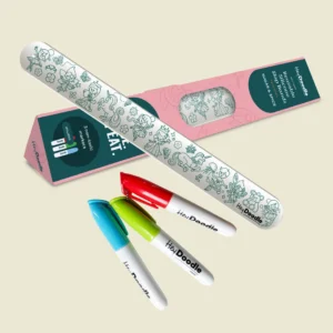 Sugar & Spice Sketchband - Reusable Coloring & Doodle Slap Bracelet Hey Doodle