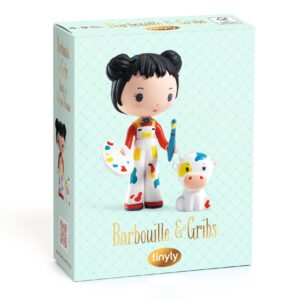 Tinyly Barbouille & Gribs Collectible Doll and Companion Figurine Set with Accessories DJECO