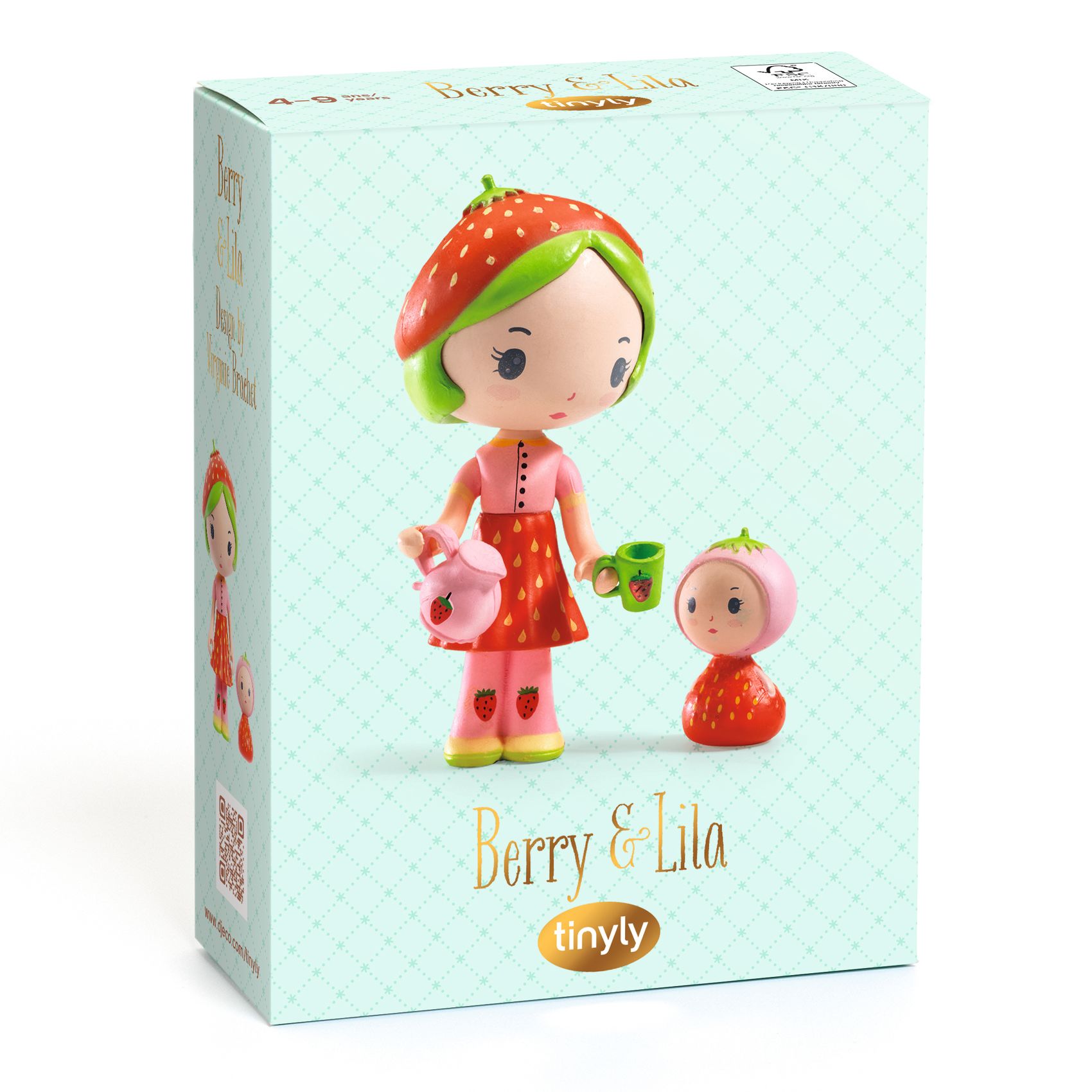 Tinyly Berry & Lila Collectible Doll and Companion Figurine Set with Accessories DJECO