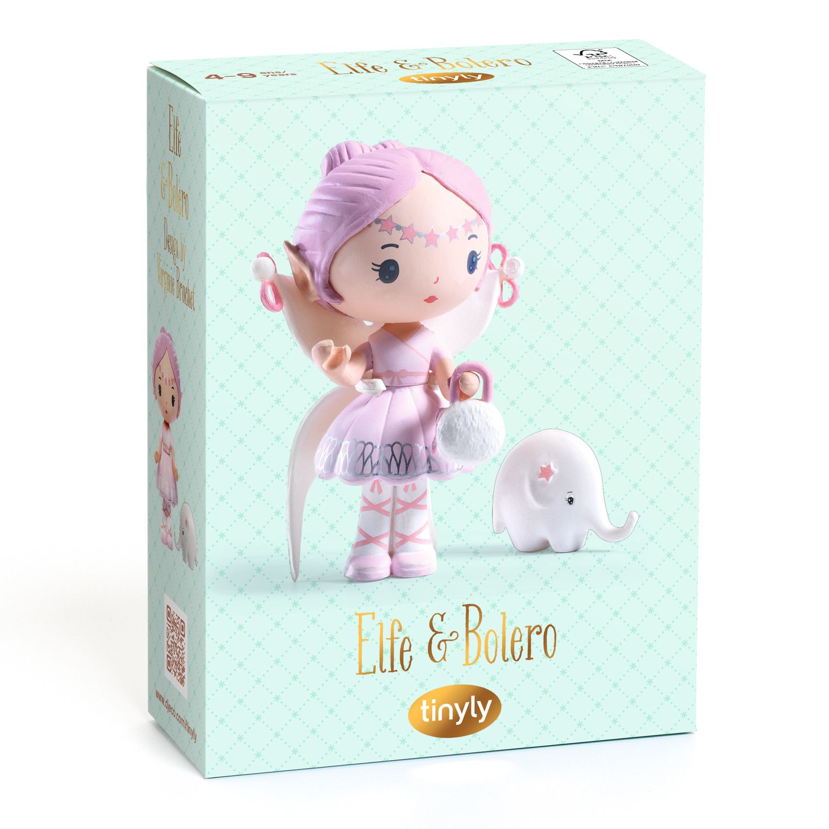 Tinyly Elfe & Bolero Collectible Doll and Companion Figurine Set DJECO