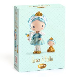 Tinyly Grace & Stella Collectible Doll and Companion Figurine Set DJECO