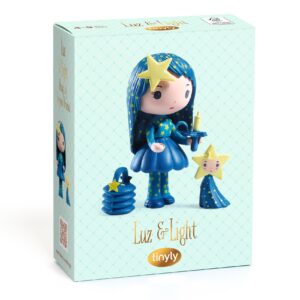 Tinyly Luz & Light Collectible Doll and Companion Figurine Set DJECO