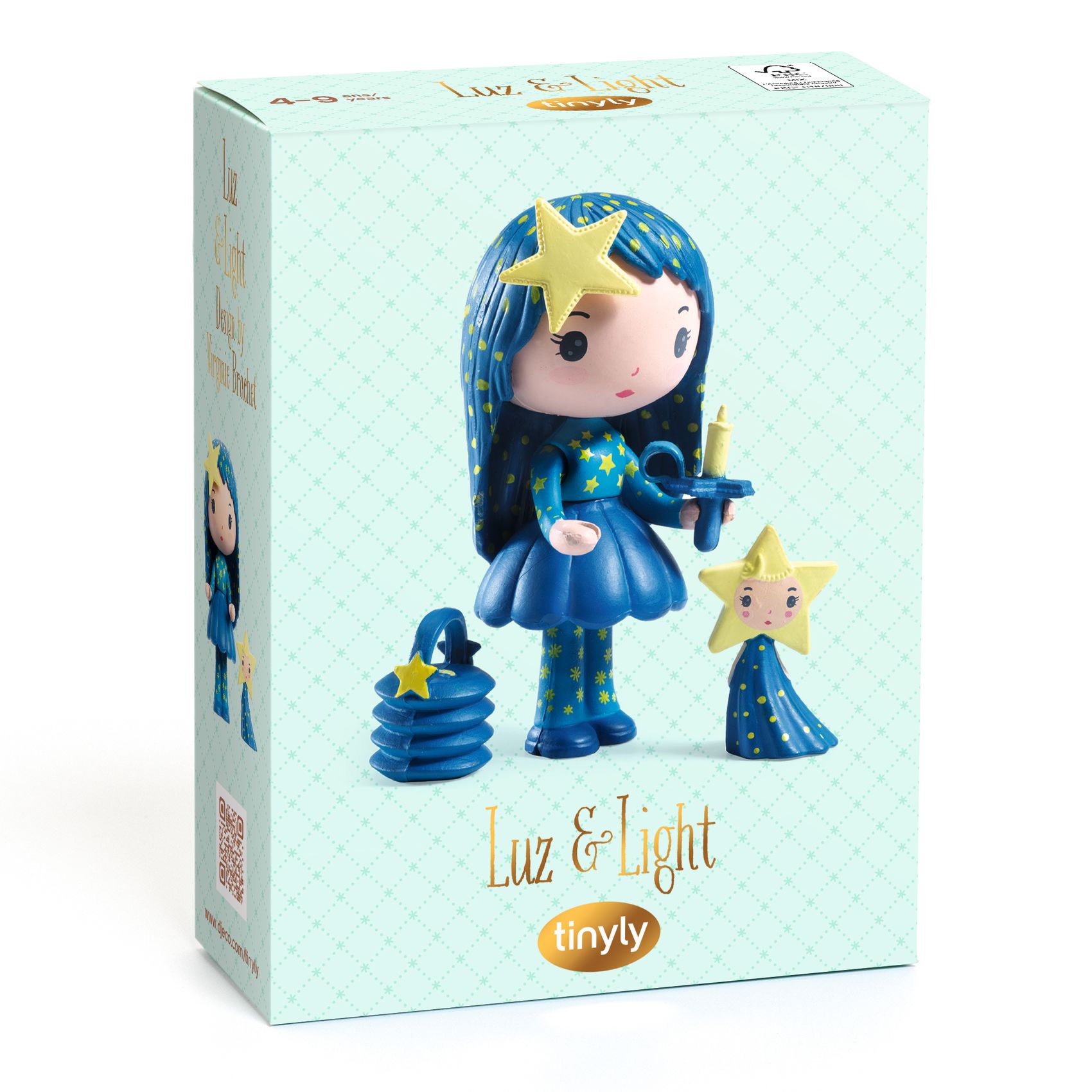 Tinyly Luz & Light Collectible Doll and Companion Figurine Set DJECO