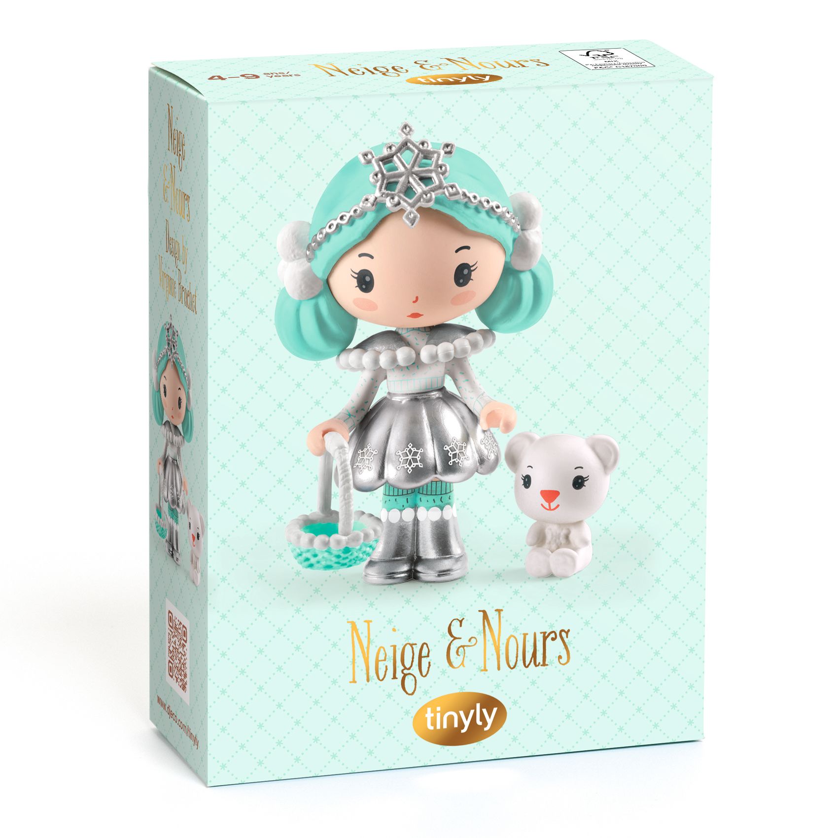 Tinyly Neige & Nours Collectable Doll and Companion Figurines DJECO