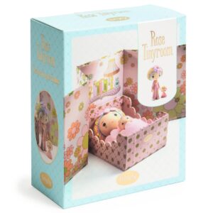 Tinyly Rose Tinyroom Collectible Doll and Companion Figurine and Room Set DJECO