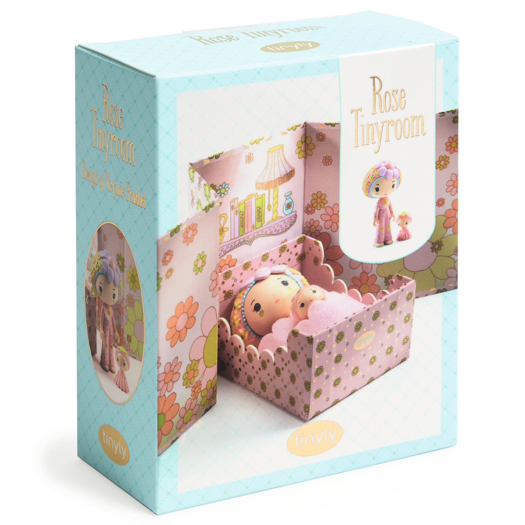 Tinyly Rose Tinyroom Collectible Doll and Companion Figurine and Room Set DJECO