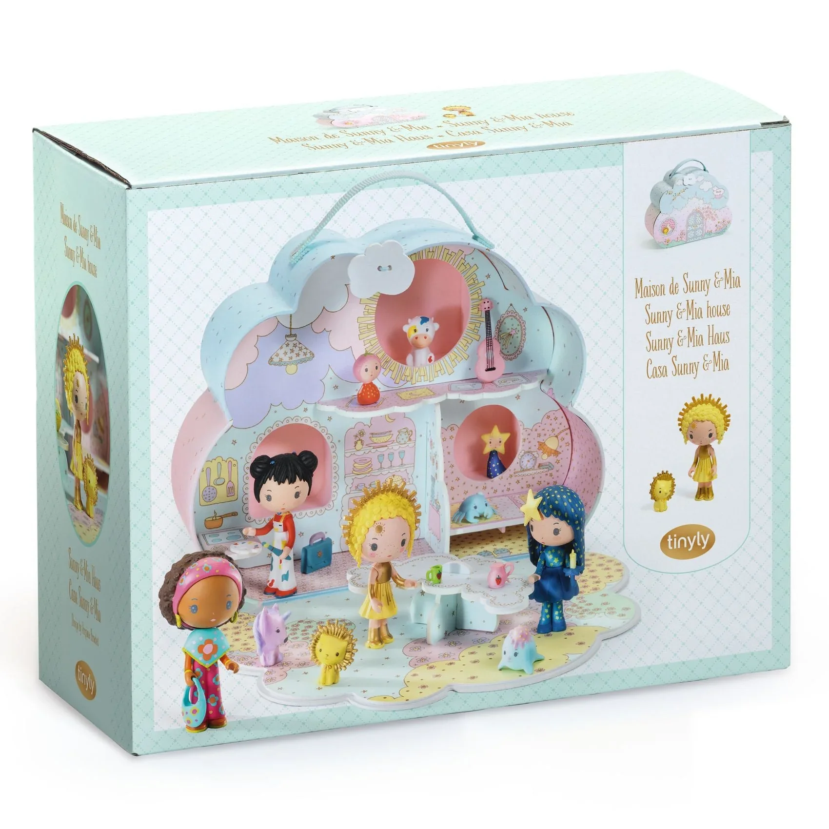 Tinyly Sunny & Mia House Travel Doll House Playset