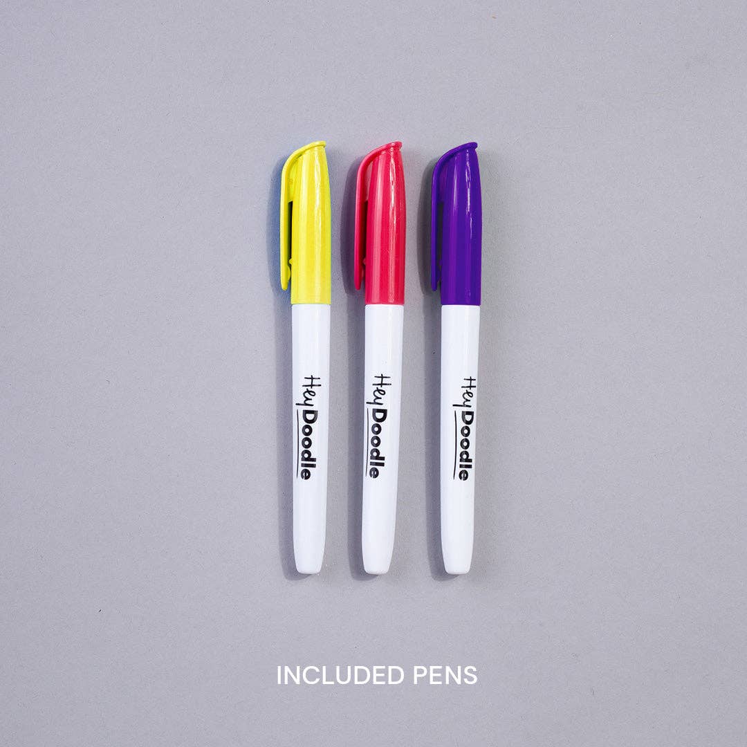 Into The Wild Mini Coloring & Doodle Mat Markers Hey Doodle