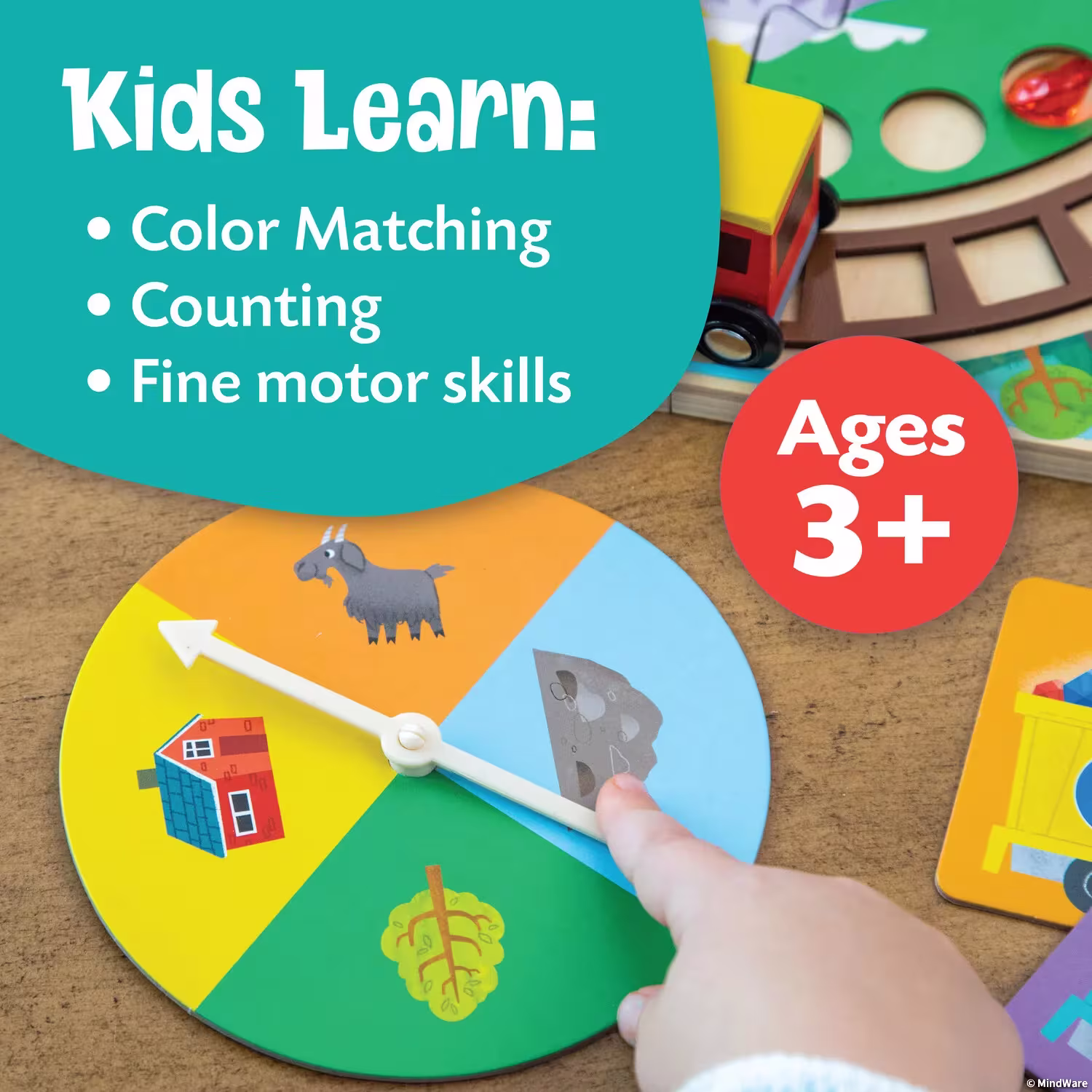 'Round the Mountain Board game peaceable kingdom mindware