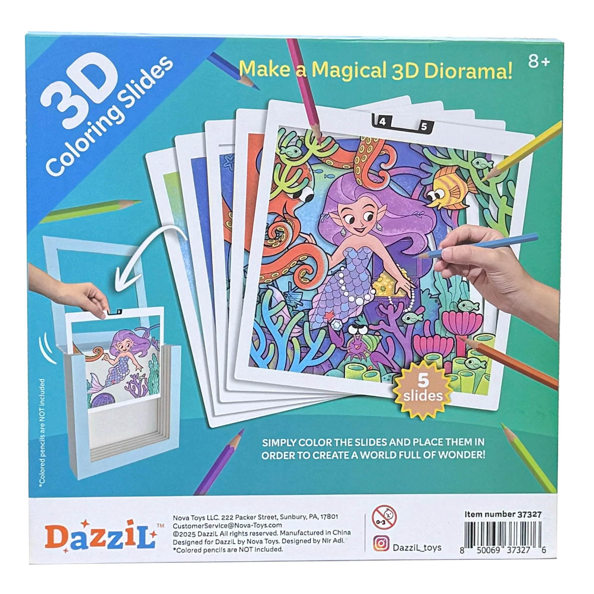 3D Coloring - Mermaid Nova Toys