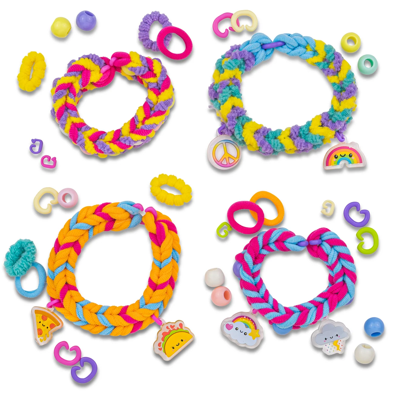 Rainbow Loom Fluff Band Bracelet Kit Choon's Design Bracelet and Accessory Craft Kit 8+