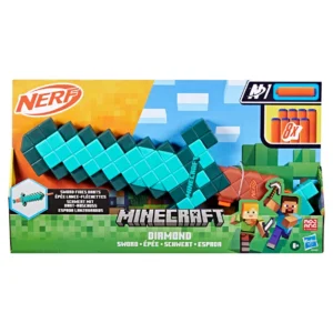 Minecraft Diamond Sword Nerf Dart Blasting Minecraft Sword In Package