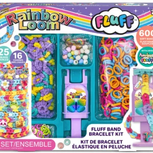 Rainbow Loom Fluff Band Bracelet Kit Choon's Design Bracelet and Accessory Craft Kit 8+