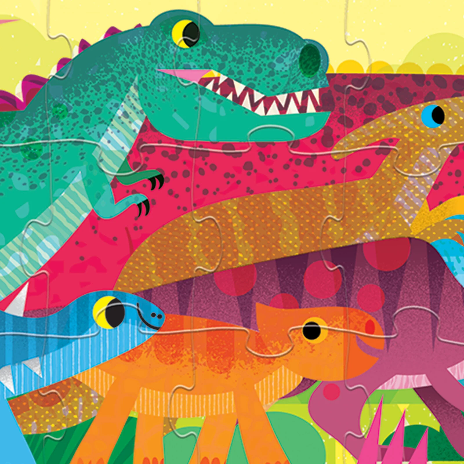 60-Pc Boxed Super Duper Long Puzzle/DinoWorld Giant Floor Puzzle